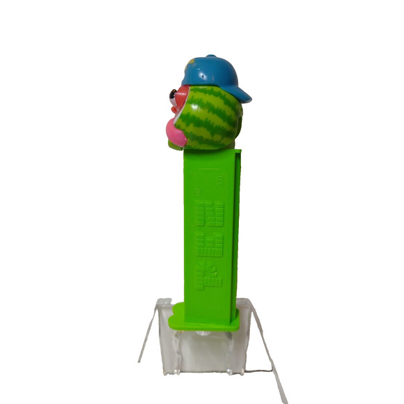 Pez Sourz Watermelon Face Baseball Hat Candy Container Vintage Slovenia Green - Picture 2 of 5